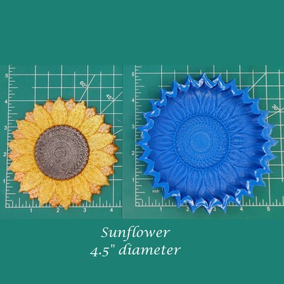 Sunflower Silicone Freshie Mold - 4.25 diameter